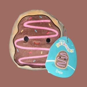 NWT Squishmallow Deja Chocolate Sprinkles Frosted Donut Plush Stuffed Soft Toy 5